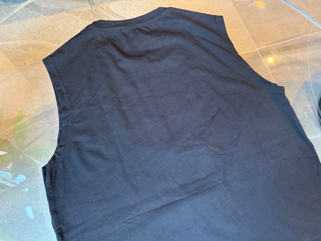 BALMAIN バルマン メタリック ロゴプリント ノースリーブ