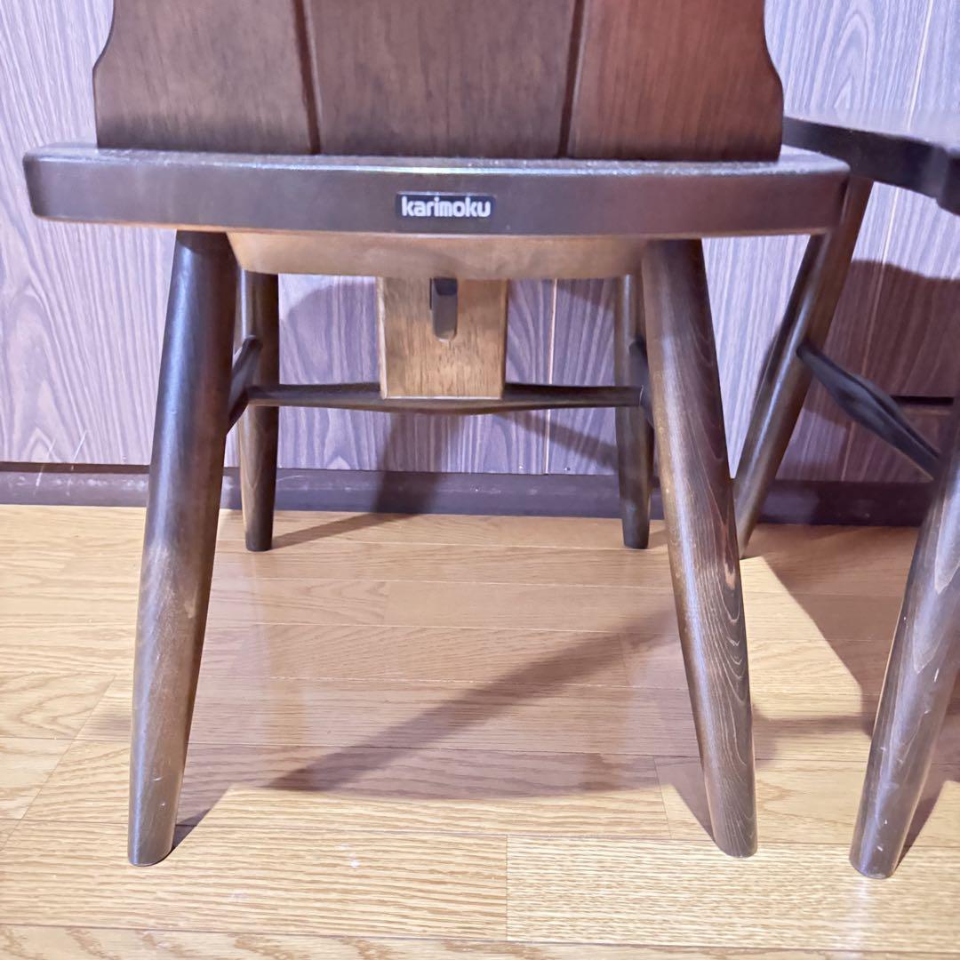 radeon【廃盤】 karimoku RUSTIC 椅子チェア2脚販売② 廃盤】 karimoku カリモク RUSTIC 椅子 チェア 2脚