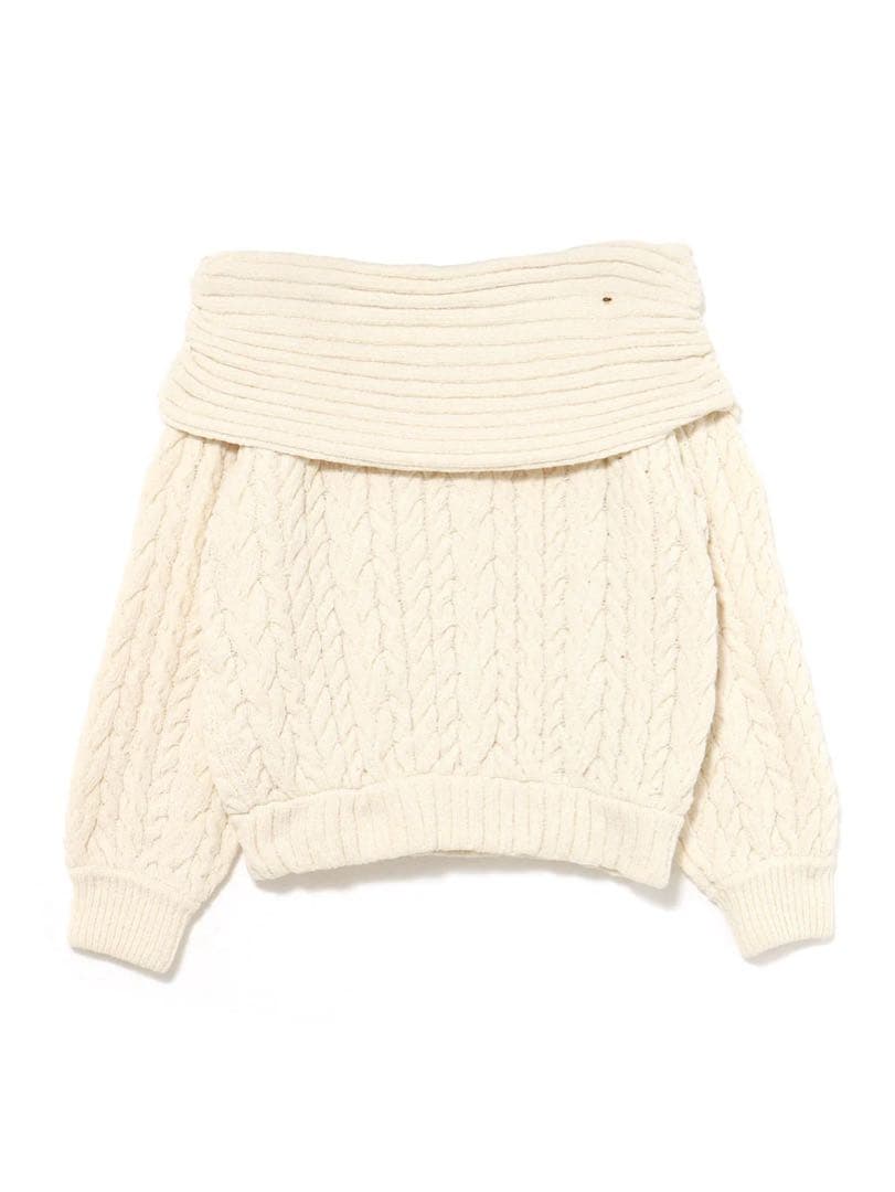 andmary Kiki cable loose knit ivory SIZE