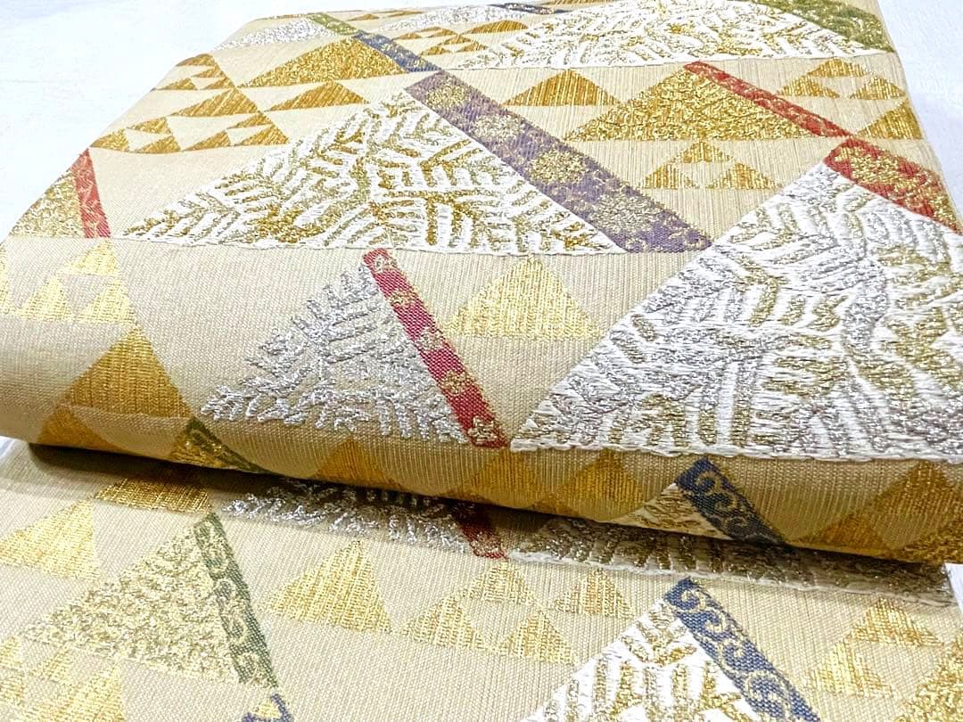 やまと誂製 西陣織　豪華♡金銀糸　刺繍　正絹　袋帯
