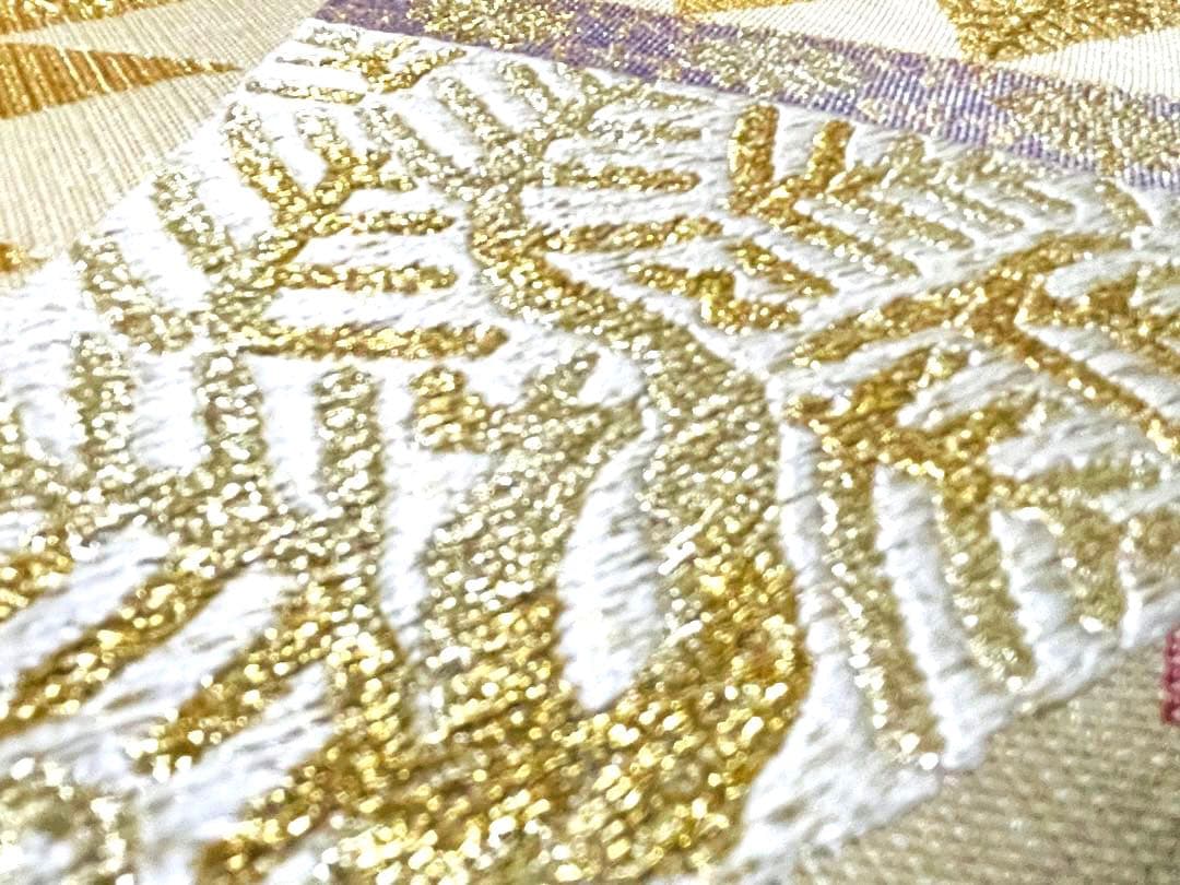 やまと誂製 西陣織　豪華♡金銀糸　刺繍　正絹　袋帯