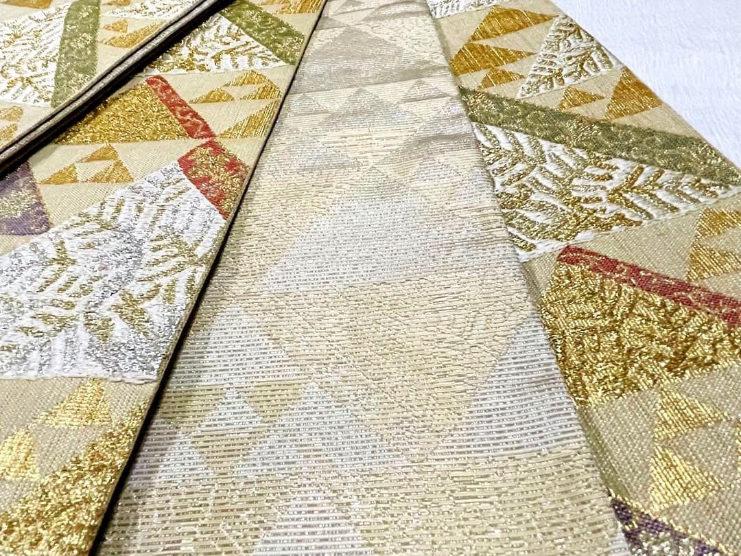 やまと誂製 西陣織　豪華♡金銀糸　刺繍　正絹　袋帯