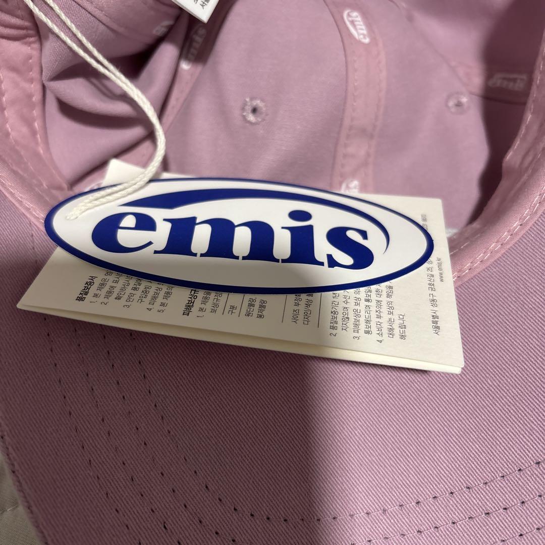 韓国　emisロゴキャップ　新品　正規品　ライトパープル 韓国 emisロゴキャップ 新品 正規品 ライトパープル - メルカリ