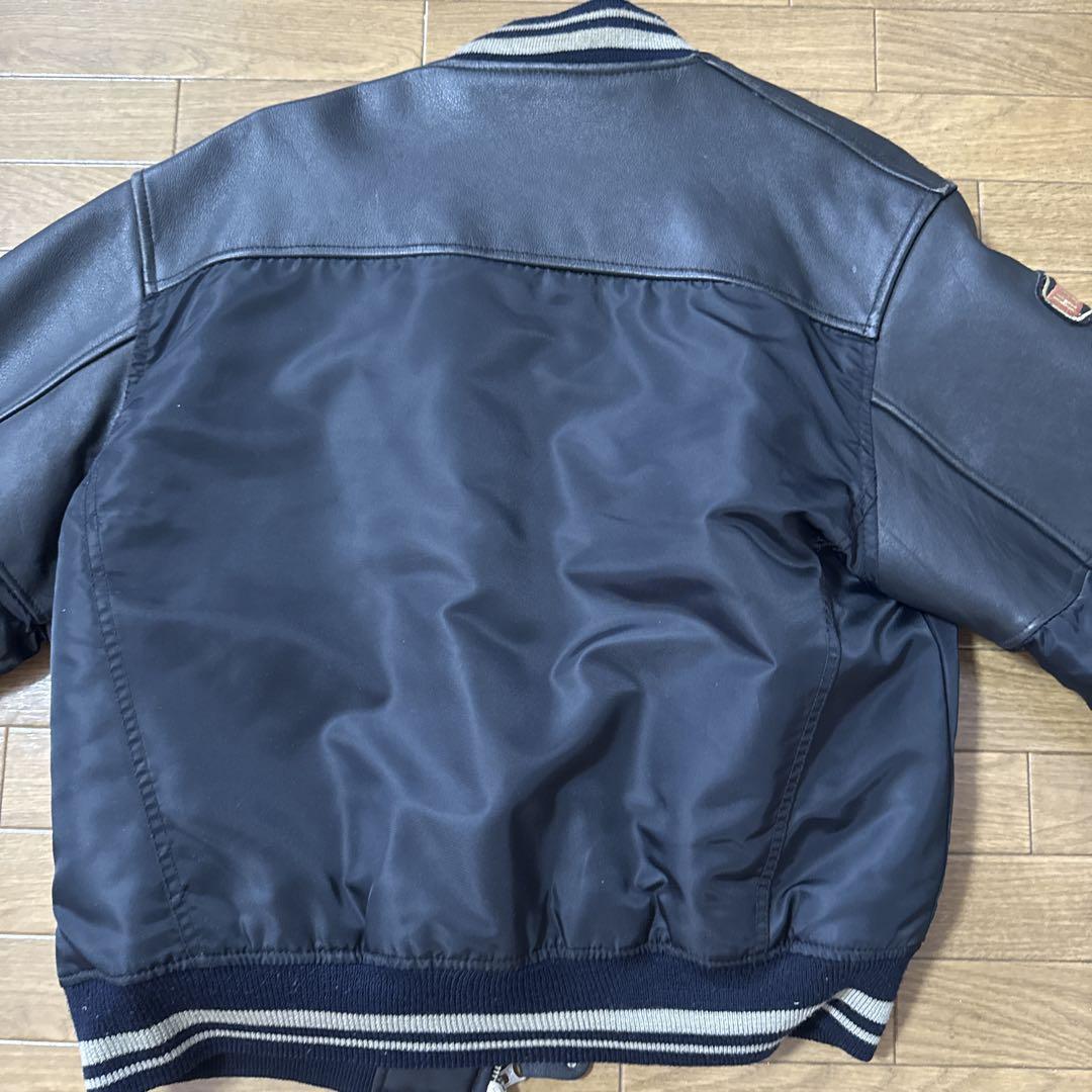90s ハーレーダビッドソン レザー切り替えジャケット ワッペン 90s ハーレーダビッドソン レザー切り替えジャケット ワッペン