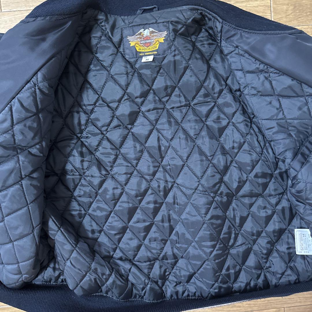 90s ハーレーダビッドソン レザー切り替えジャケット ワッペン 90s ハーレーダビッドソン レザー切り替えジャケット ワッペン