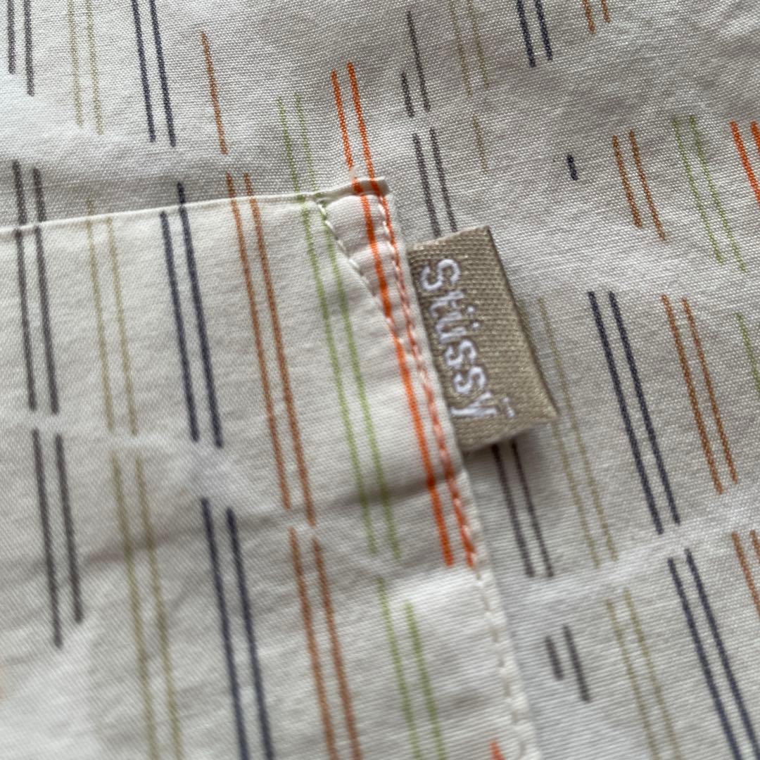 STUSSY 総柄　花柄半袖シャツ 　ステューシーUSA製　90s