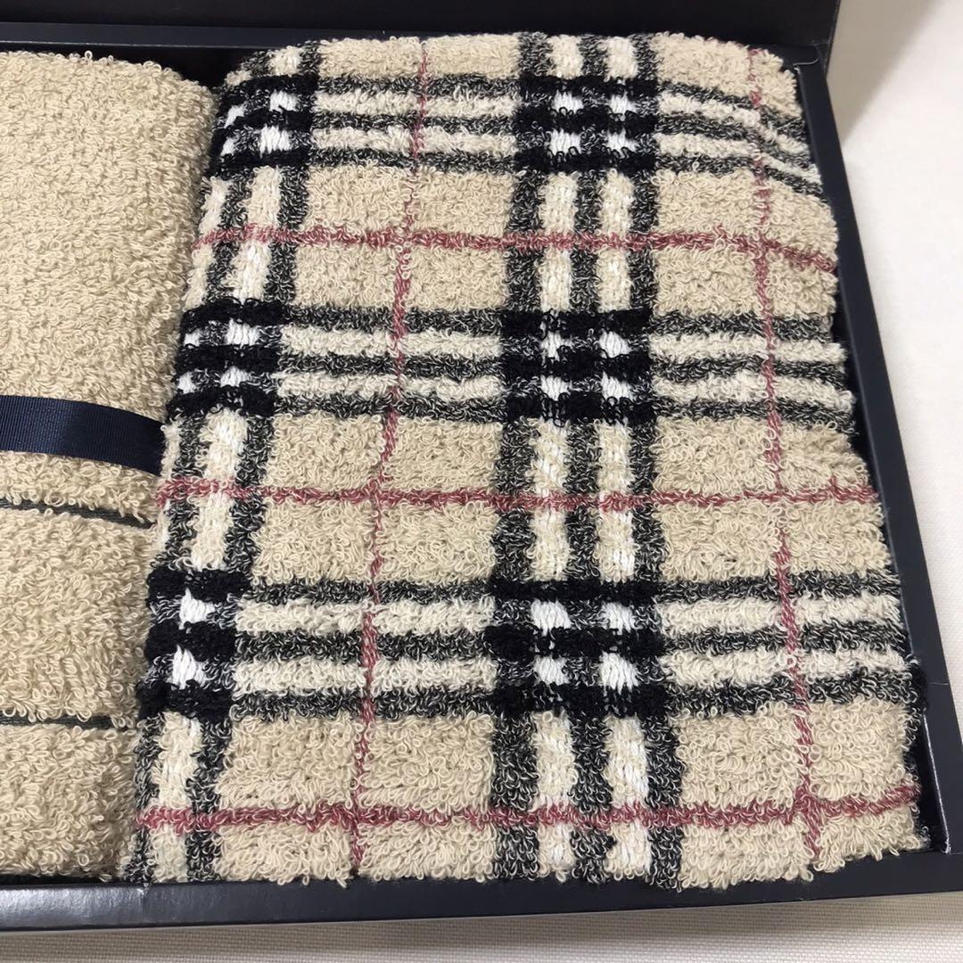 【未使用】BURBERRY LONDON フェイスタオル 2枚セット
