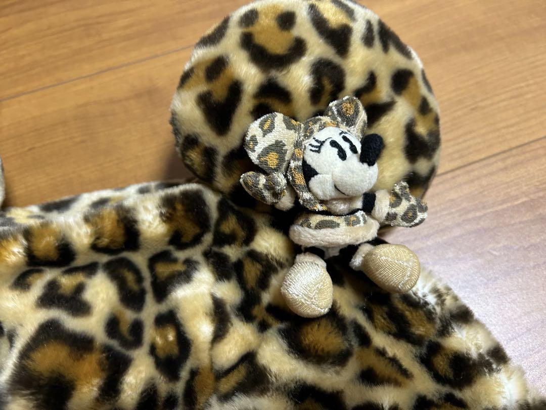 ディズニー　ミニーちゃん　ファンキャップ　ヒョウ柄