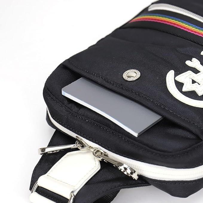 カステルバジャック 黒ボディバッグ ワンショルダーバッグ 耐久 定価15400円