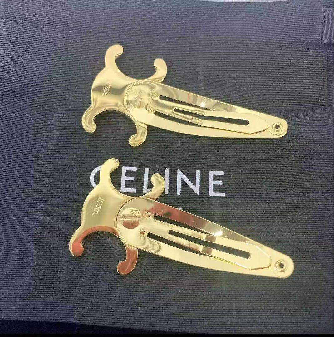 CELINE - トリオンフヘアクリップ2個セットの通販 by まむ's