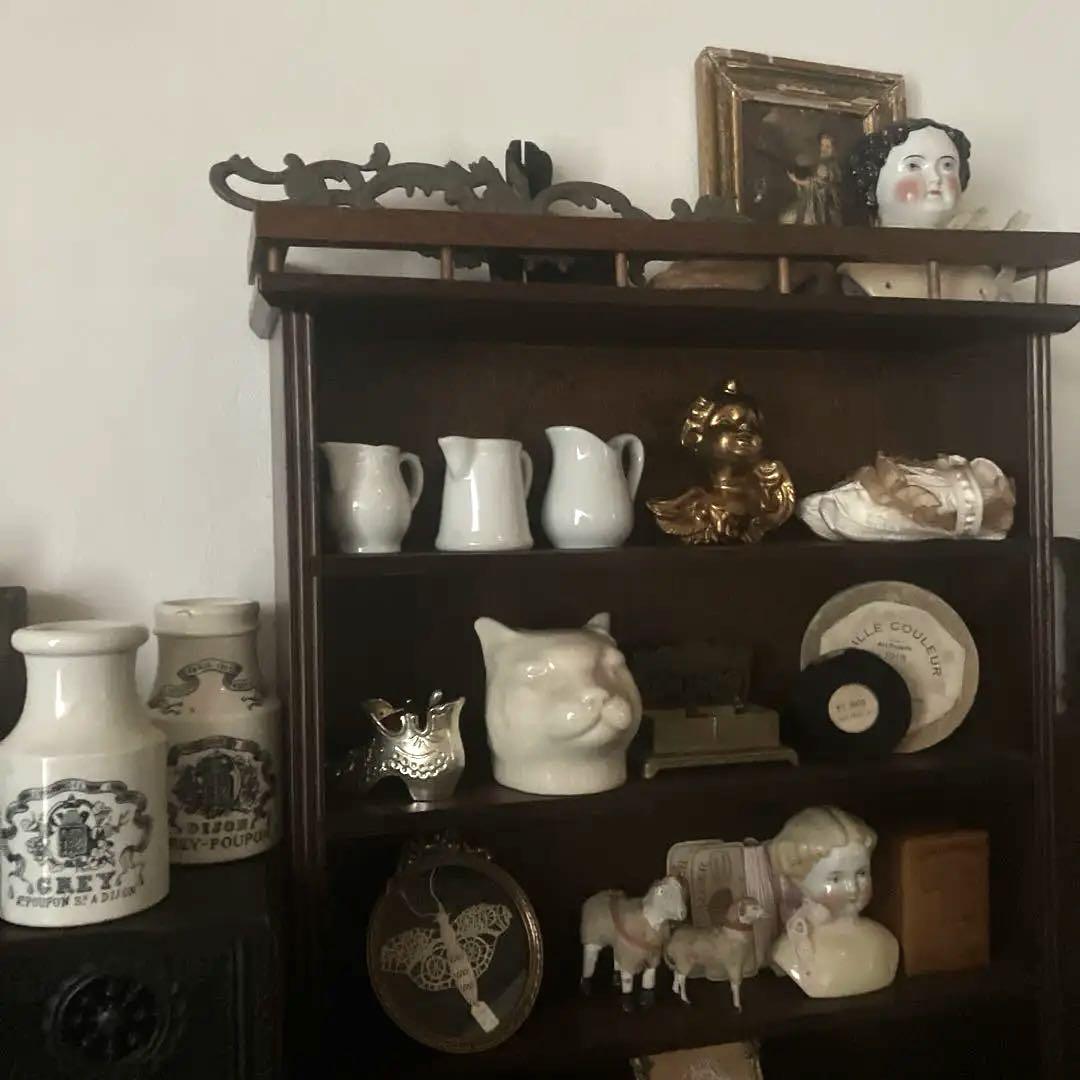 よ*ず様 １９３０年フランスアンティーク猫モチーフ　猫オブジェ　アスティエ　猫