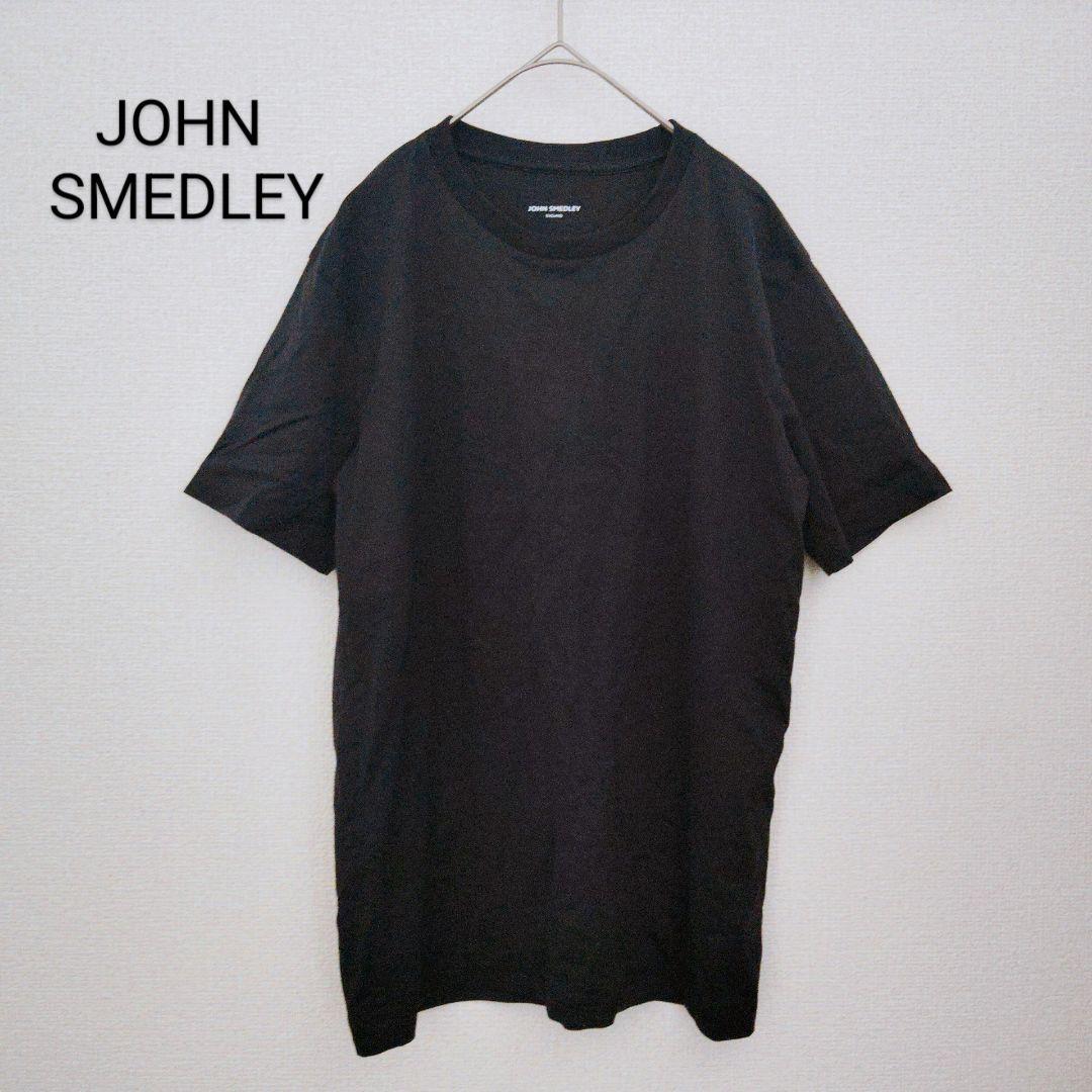 JOHNSMEDLEY コットン100% Tシャツ 半袖 夏 黒 無地