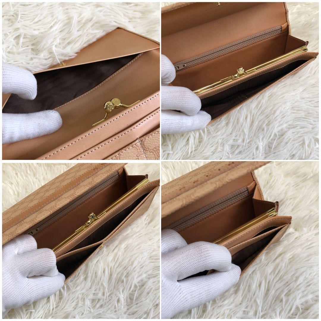 【未使用品✨】セリーヌ トリオンフ柄　長配布　ベージュ　総柄