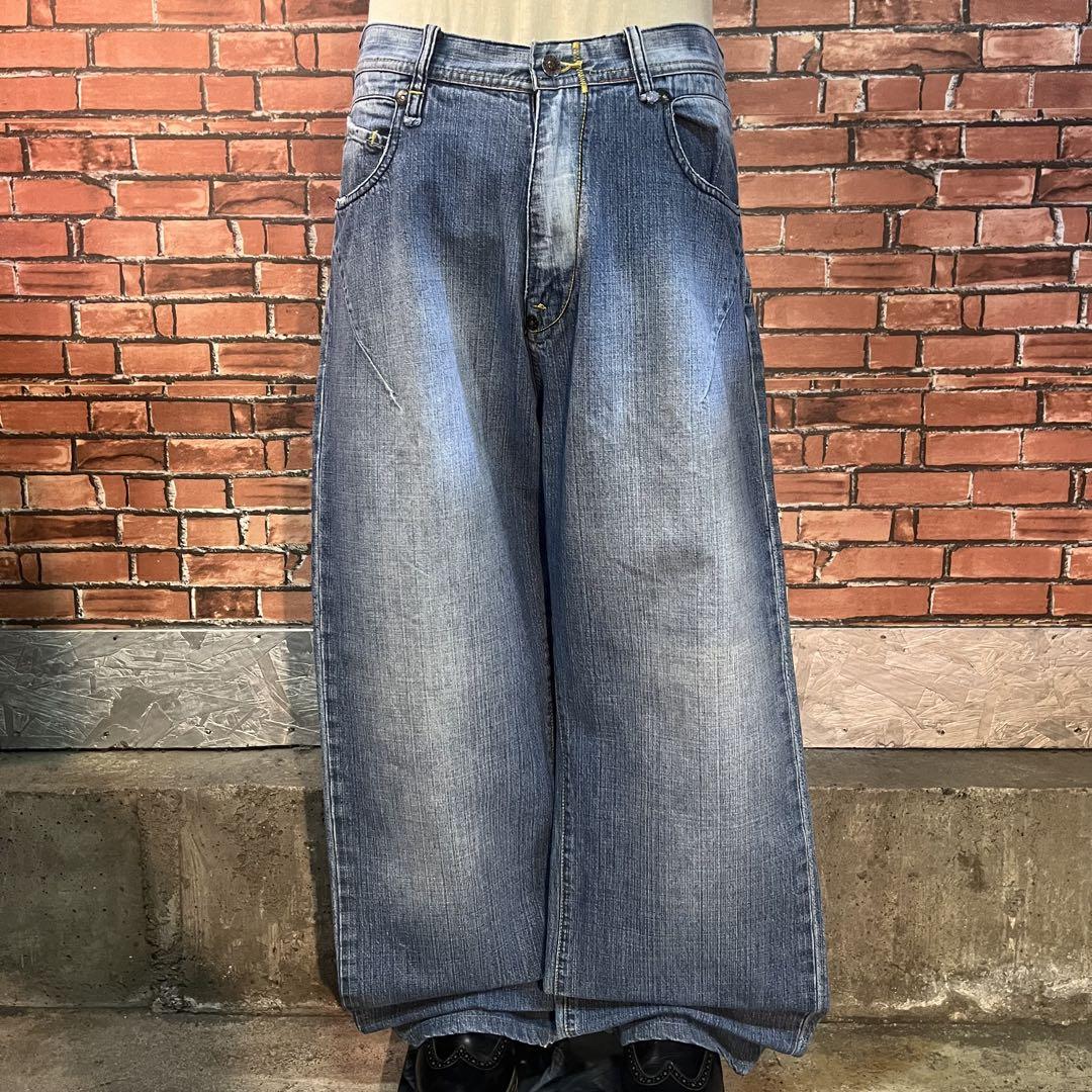 USA 古着 akademiks BAGGY ワイド B系 Y2K デニムパンツ USA 古着 akademiks デニムパンツ バギー ワイド Y2K フェード