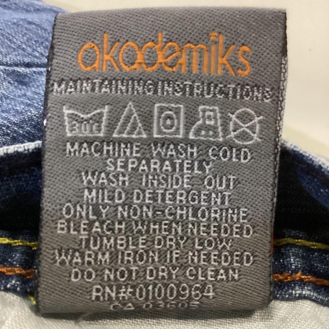 USA 古着 akademiks デニムパンツ バギー ワイド Y2K フェード