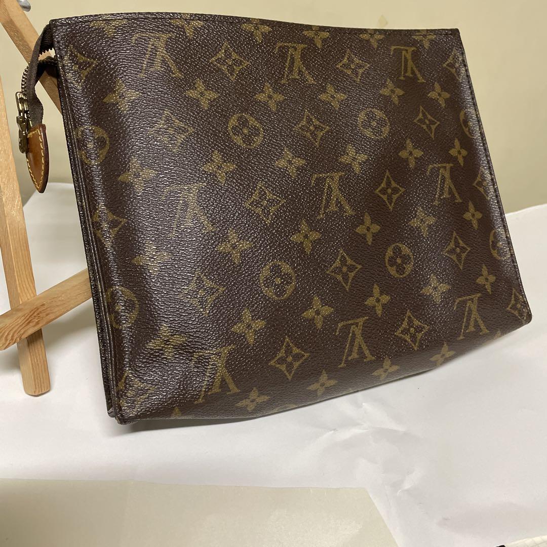 ハ*プ様 美品 Louis Vuitton モノグラム ポーチ サイズ19×25