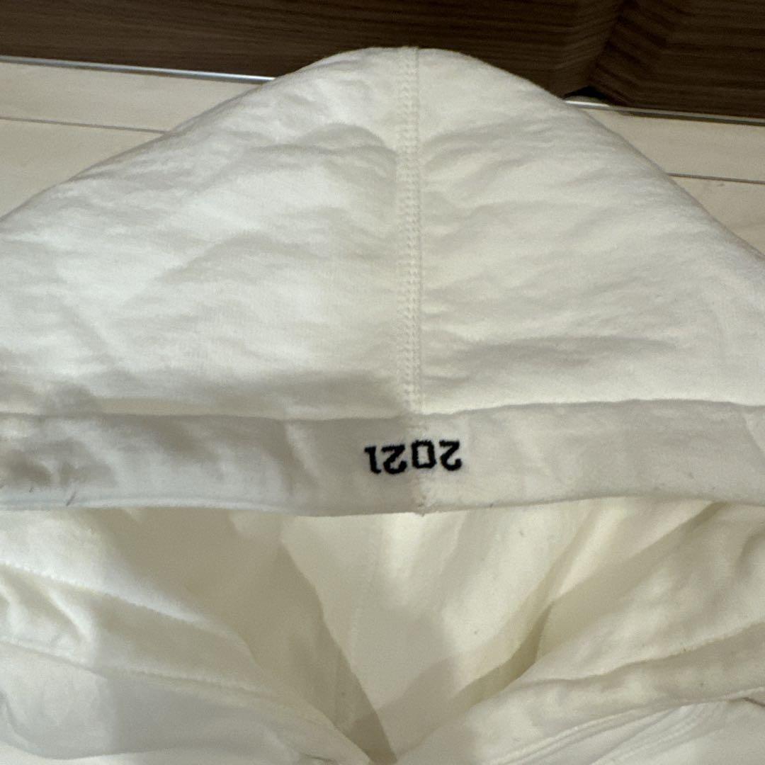 21AW Supreme ボックスロゴ白 パーカー M