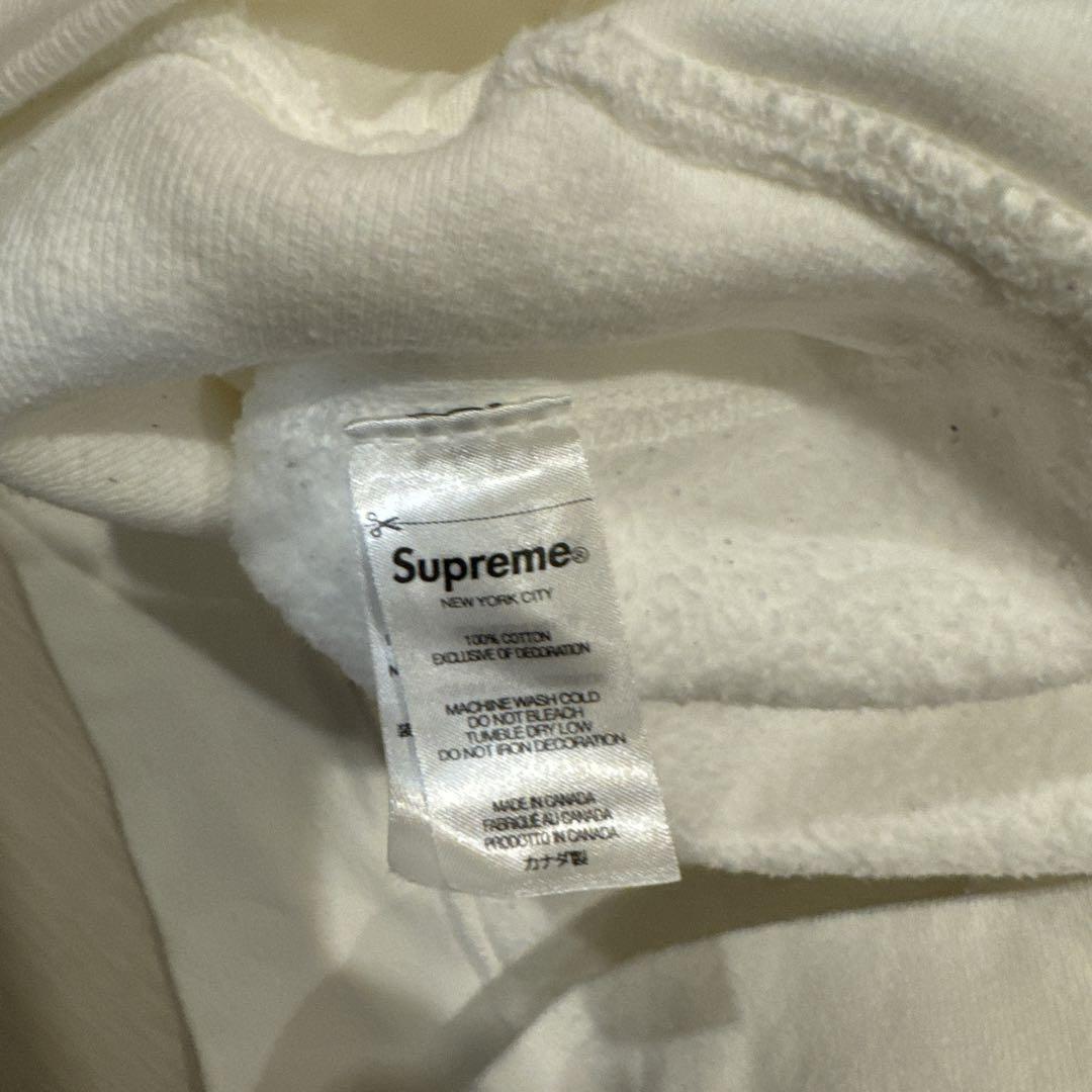 21AW Supreme ボックスロゴ白 パーカー M