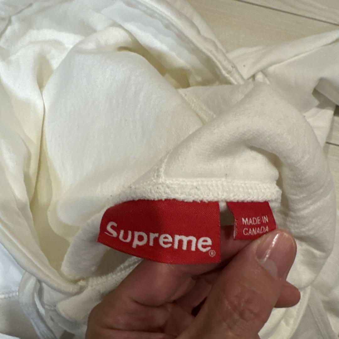 21AW Supreme ボックスロゴ白 パーカー M