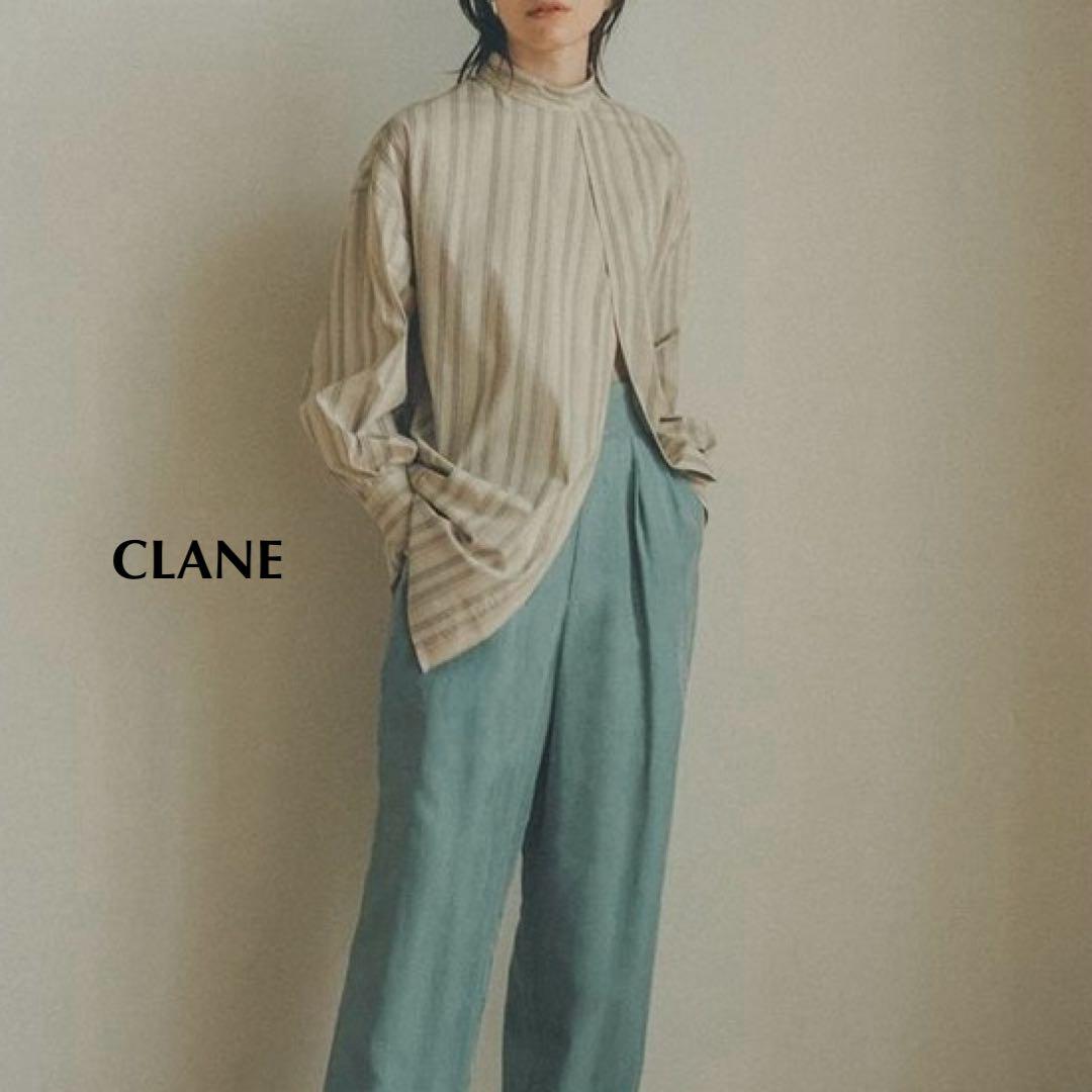 CLANE ダブルフェイススランスリットトップス 2way サイズ1