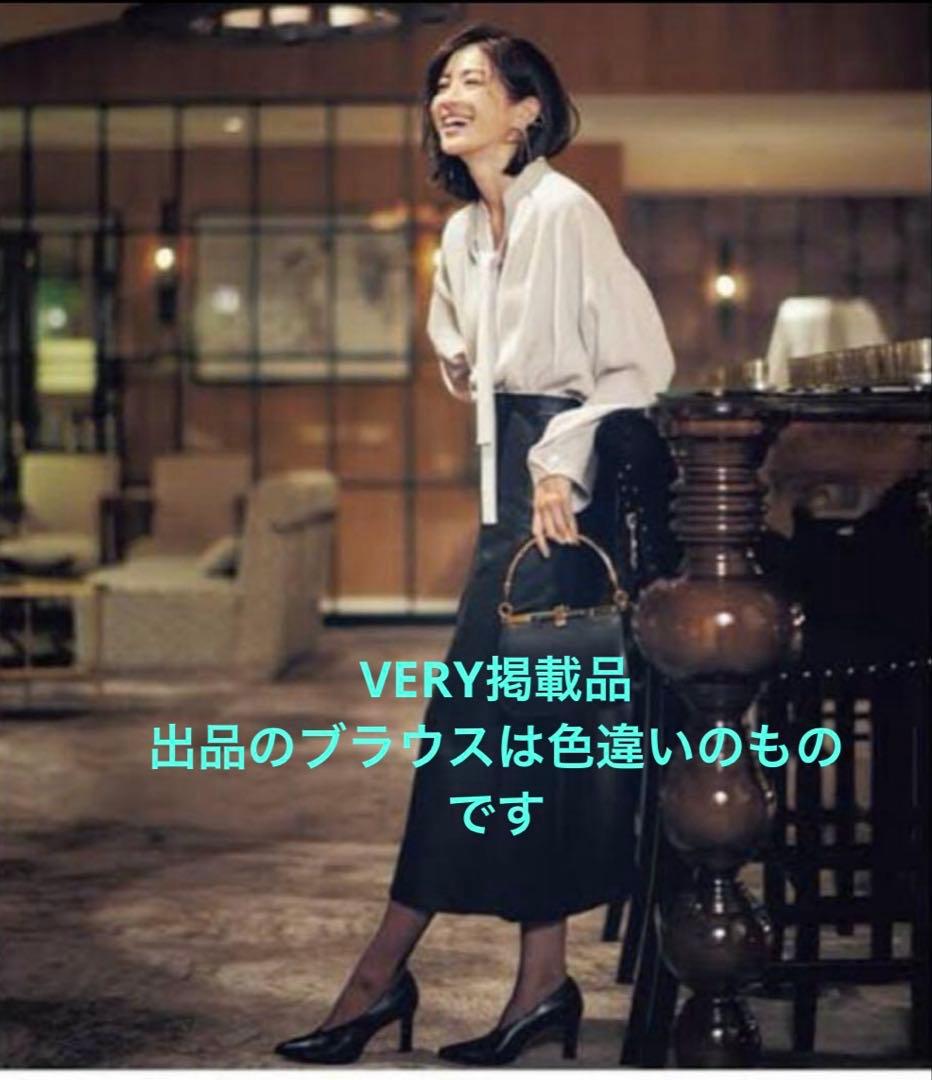 VERY掲載品　ebure ボウタイブラウス　38