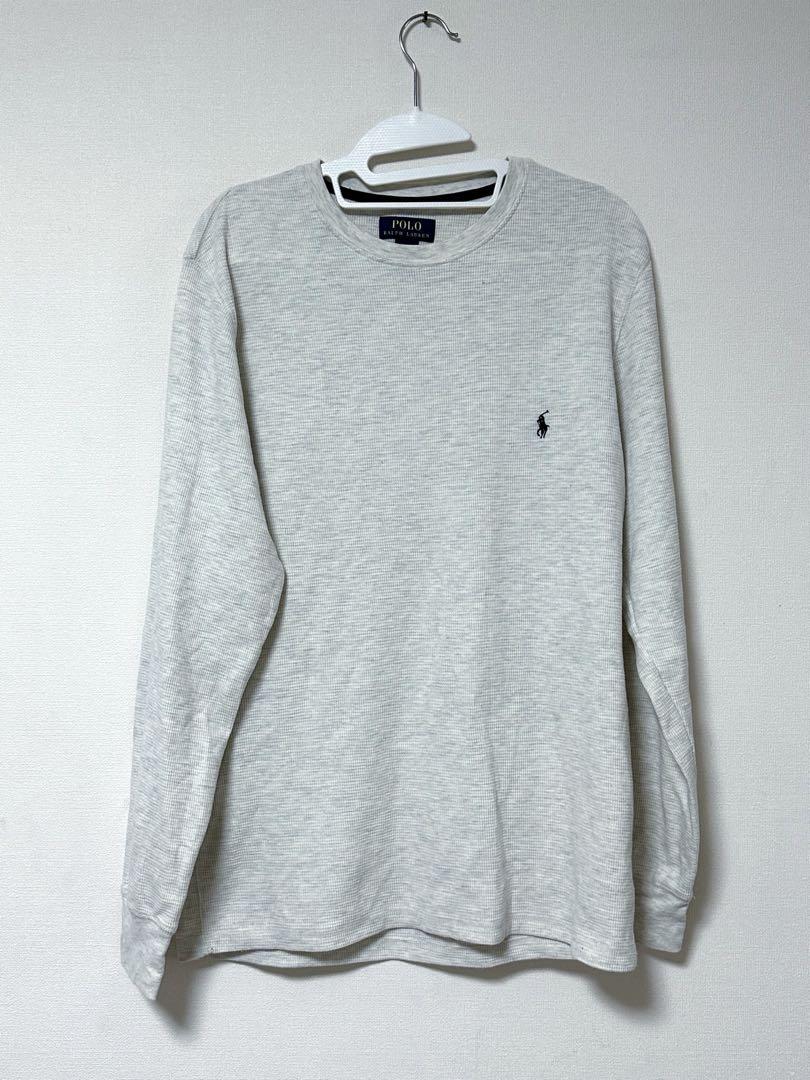 POLO RALPH LAUREN サーマルロンT ワッフルグレー