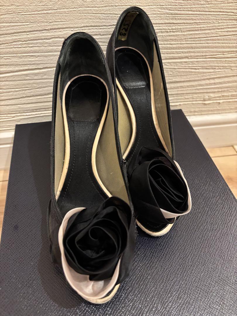Christian Dior ハイヒール ブラック/ホワイト 7,480円