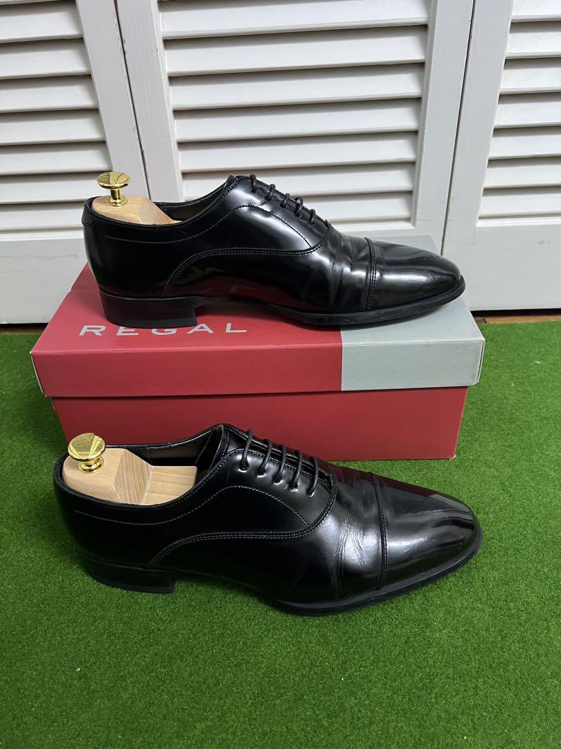 【24cm】REGAL 黒 ストレートチップ　リーガル