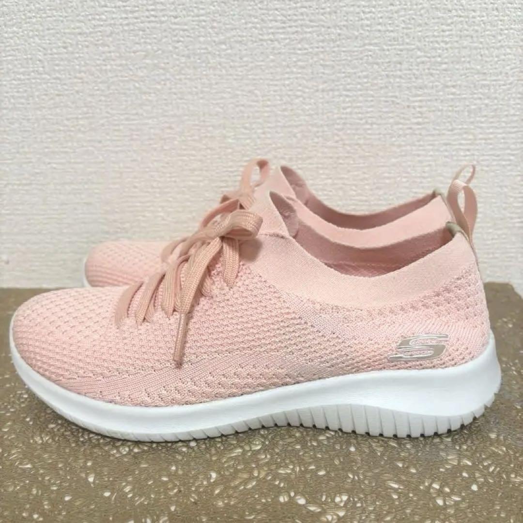 Skechers メッシュ ピンク スニーカー 新品 SKECHERS スケッチャーズ の メッシュ スニーカー
