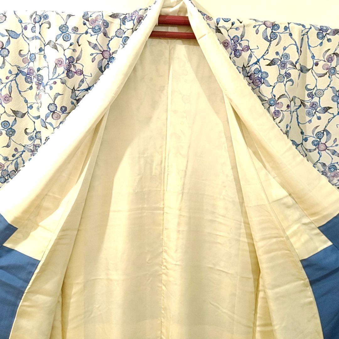 三越誂え】美品！ 染め小紋 丈146cm 裄65cm 広衿 正絹 袷着物