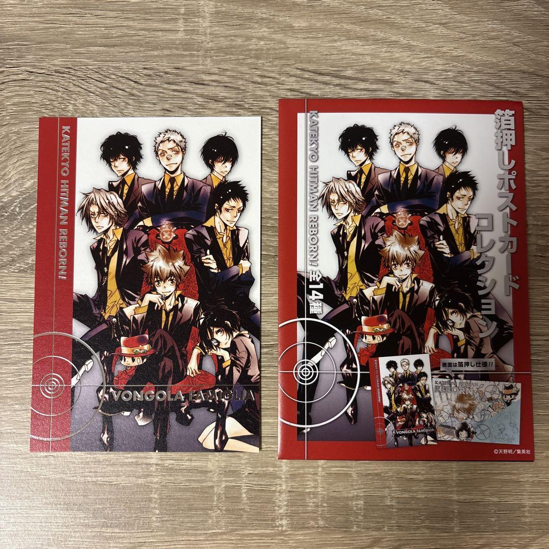 天野明展 箔押しポストカードコレクション 18枚 天野明展 リボーン 箔押し ポストカードコレクション ボンゴレ
