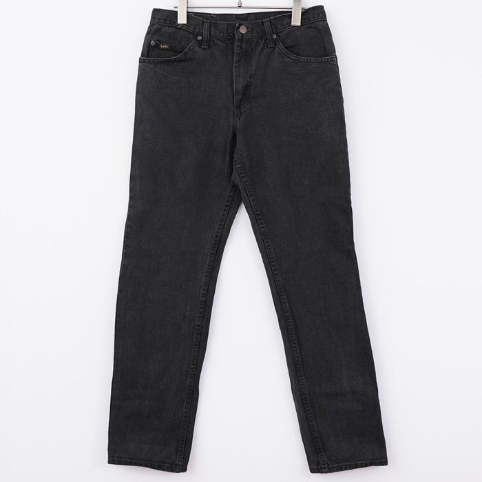 Lee リー W33 ブラックデニム ボトム パンツ 古着 黒 12182 Lee リー W33 ブラックデニム ボトム パンツ 古着 黒 12182
