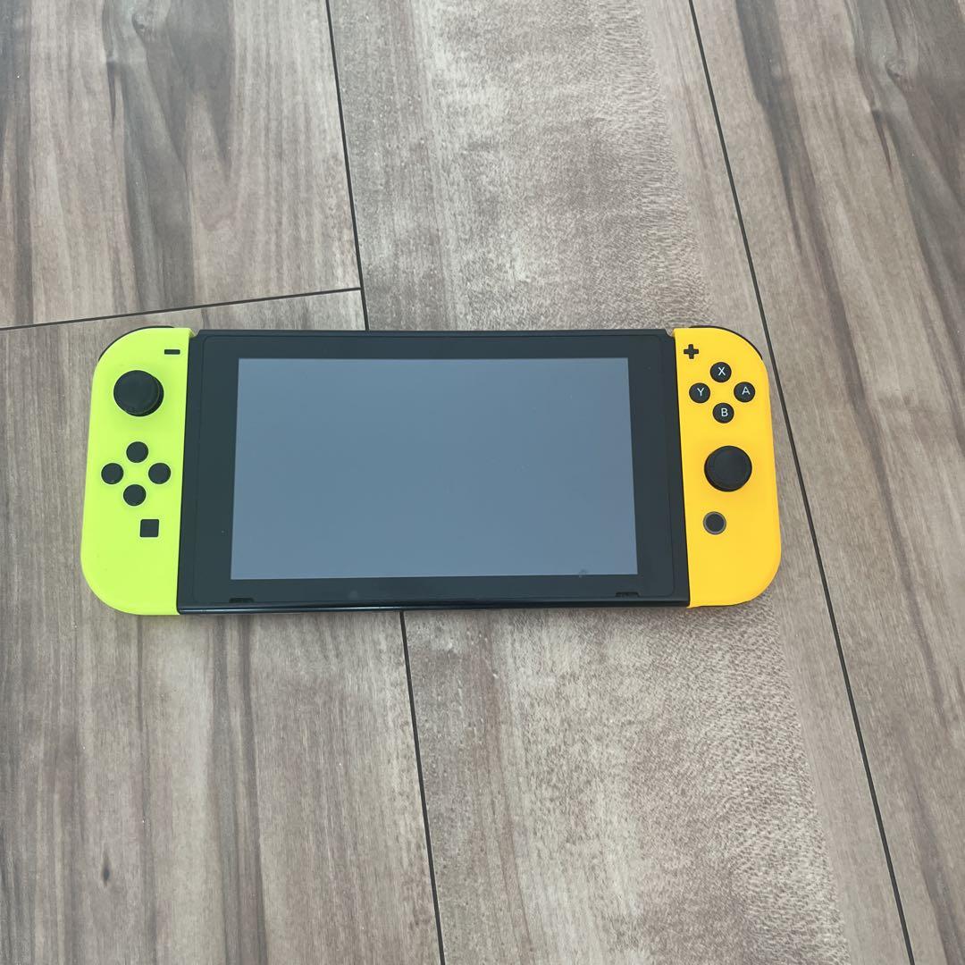 Switchの本体とジョイコンのジャンク扱い品とスプラトゥーン2カセット