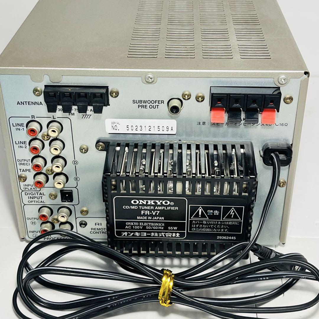 【完動品】 ONKYO FR-V7 リモコン RC-378S CD MD アンプ