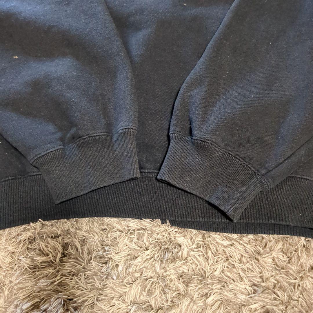 OLD GAP 無地 ブラック ブランク 前V スウェット L