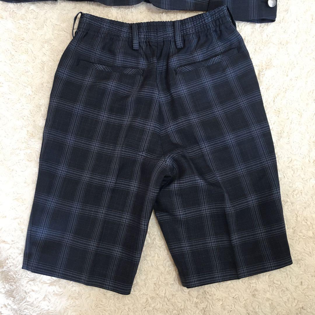 【極美品】ワンダーファクトリー　キッズスーツ120 紺　5点セット　卒園