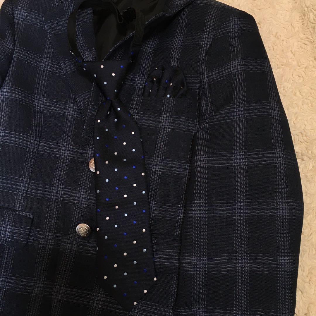 【極美品】ワンダーファクトリー　キッズスーツ120 紺　5点セット　卒園