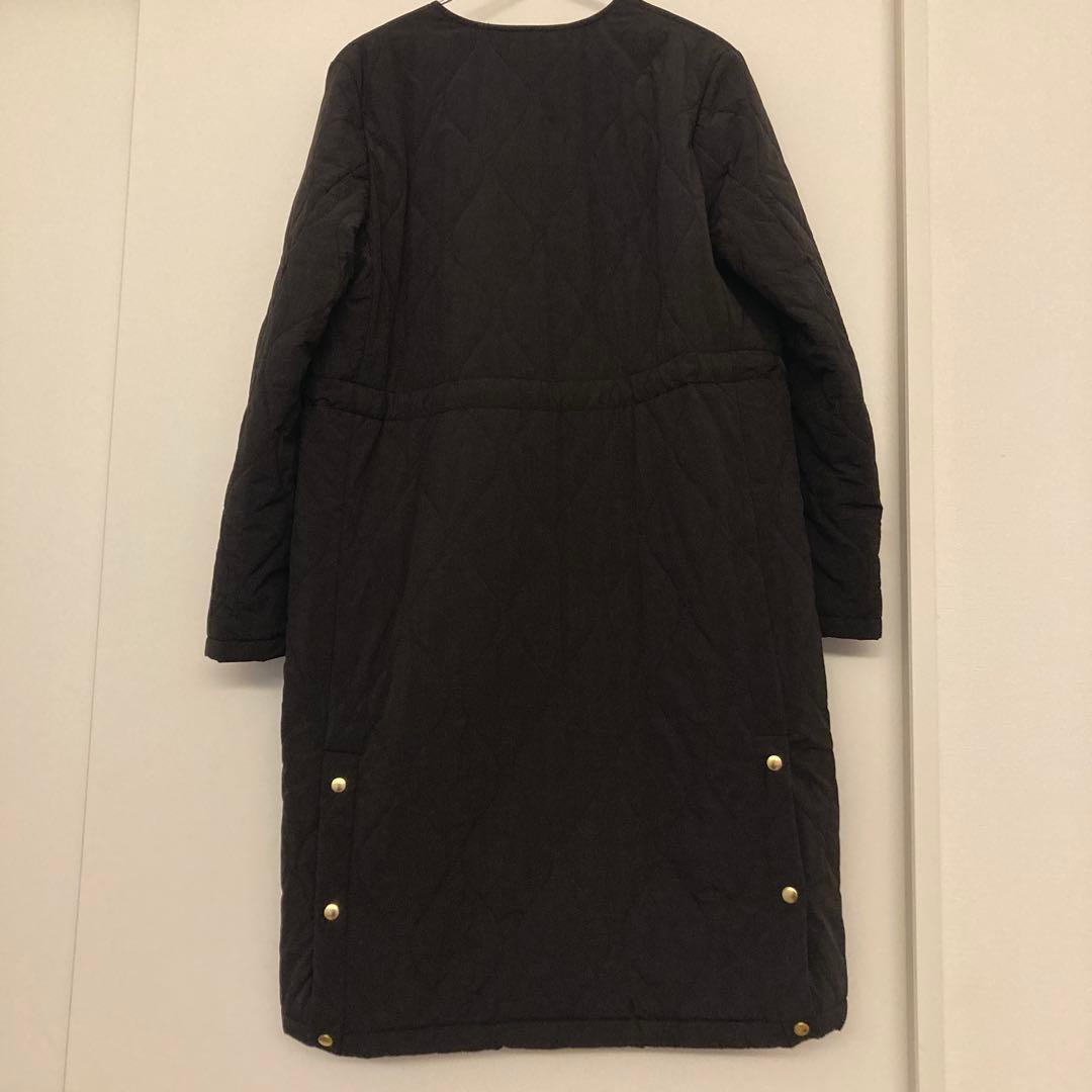 23区 撥水加工 中綿 ロングパディング アウター ブラック 23区 撥水加工 中綿 ロングパディング アウター ブラック