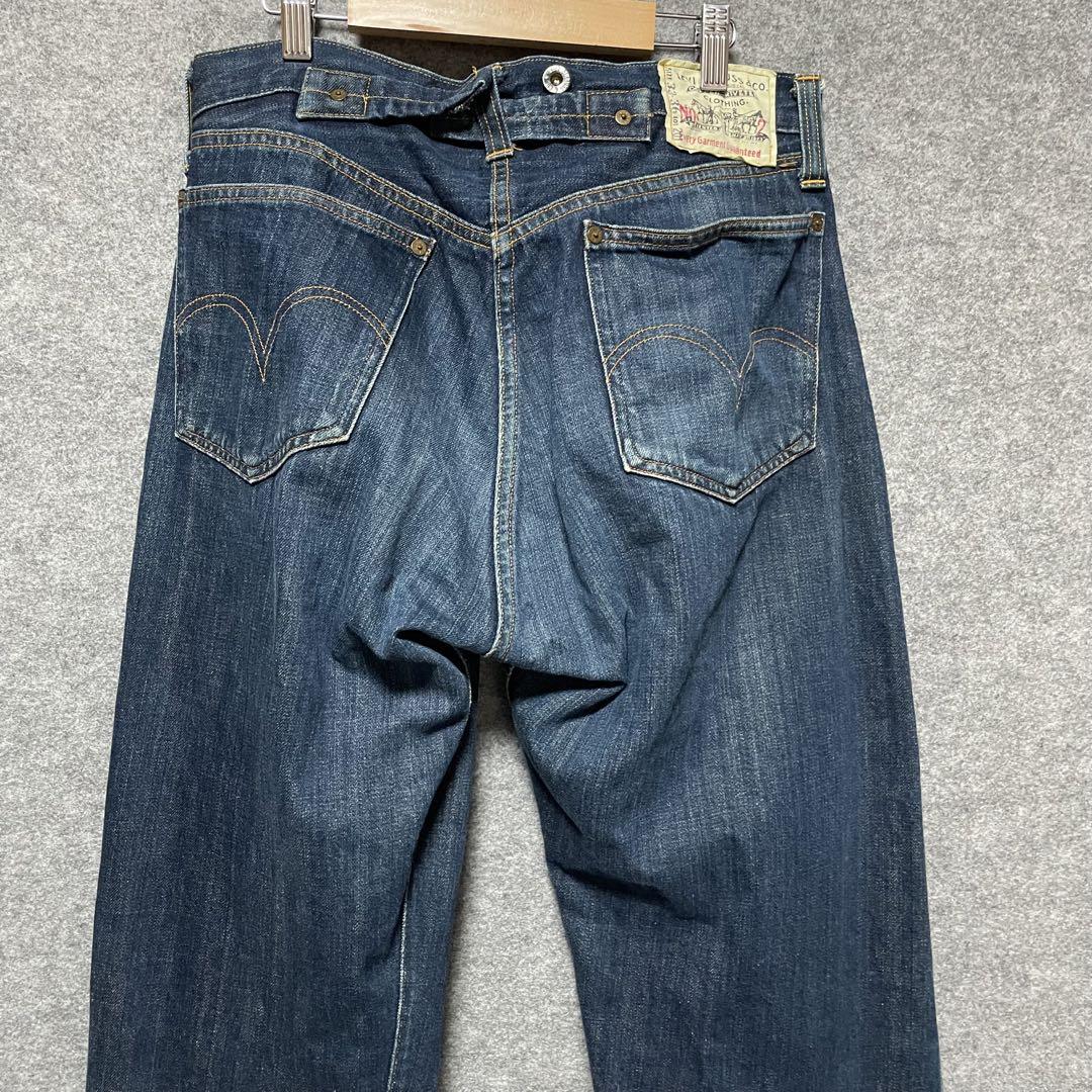 USA製Levis 201No.2デニムセルビッチボタン裏555 シンチw33