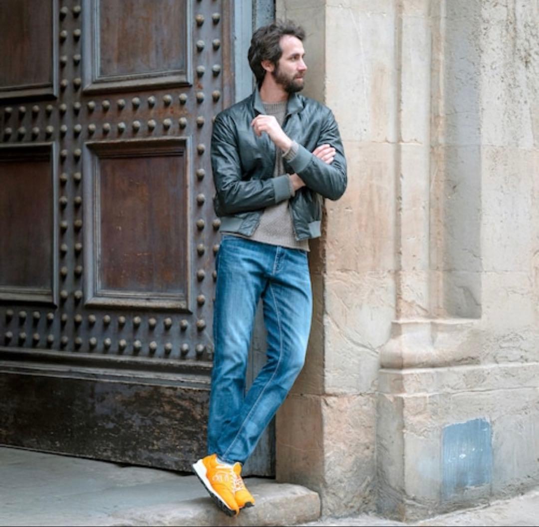 にゅ~ずサンガッチョSANGACIO オレンジ スニーカー10周年記念モデル