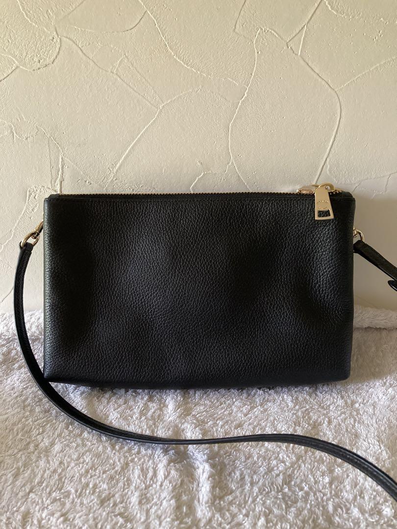 COACH 黒 レザー ショルダーバッグ