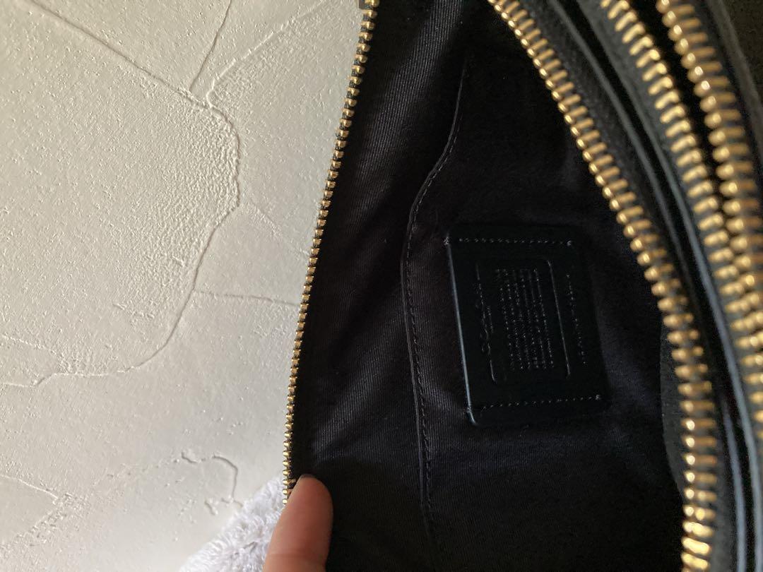 COACH 黒 レザー ショルダーバッグ