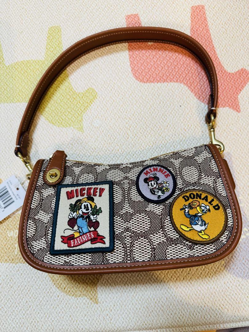 コーチ ディズニーコラボ スウィンガー ハンドバッグ ミッキー シグネチャー