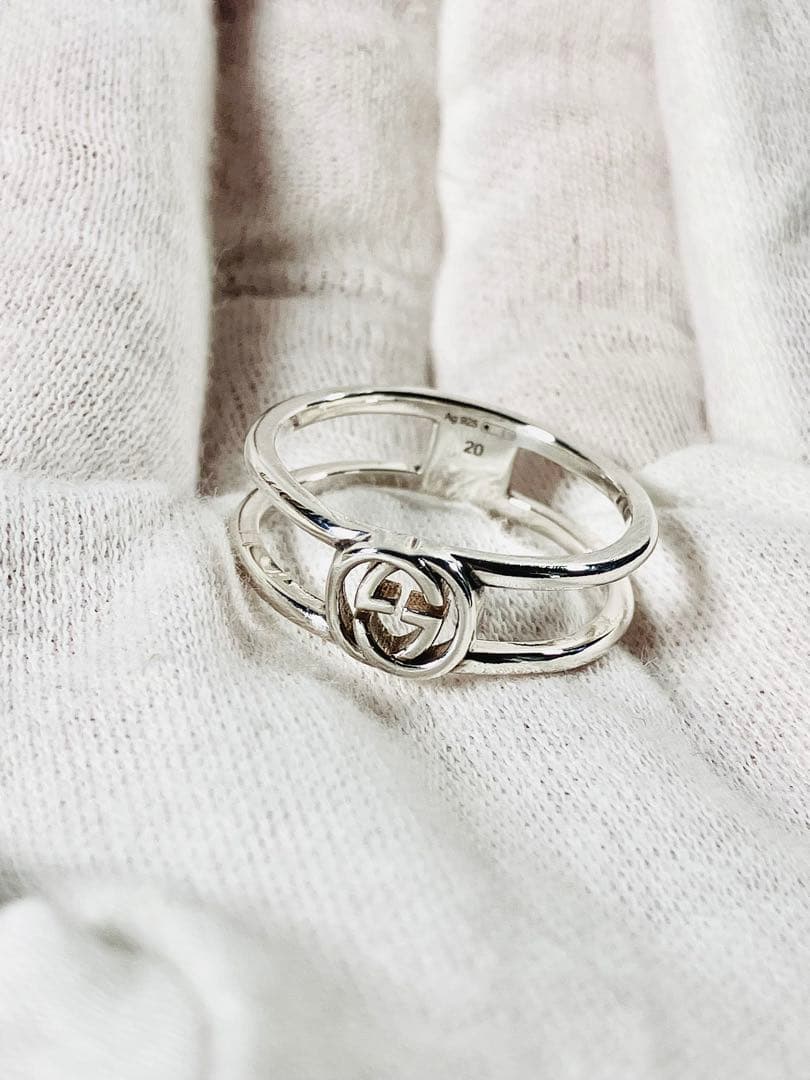 GUCCI WGリング 20号 実寸18.5号 指輪 レディース 925