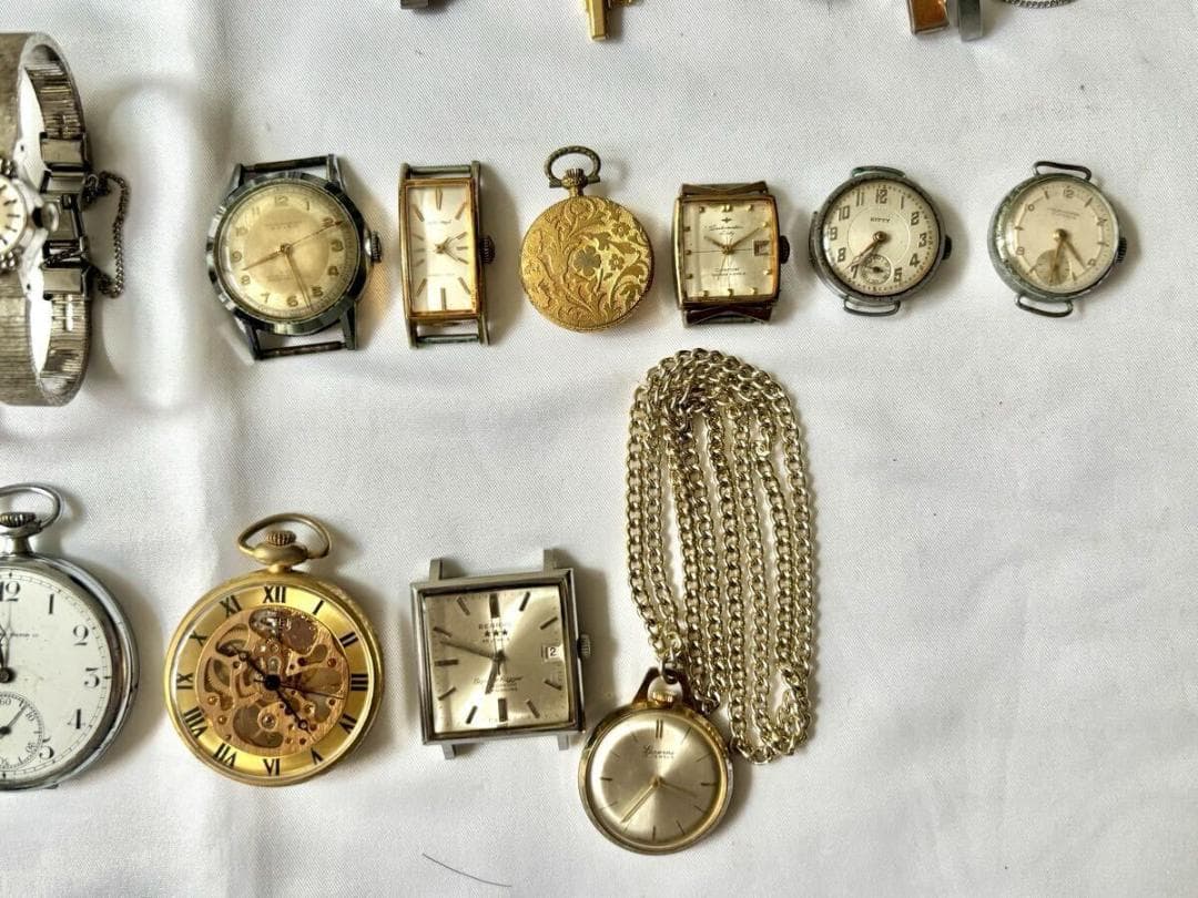 100個 SEIKO CITIZEN 自動巻き 手巻き 時計 ジャンク まとめ