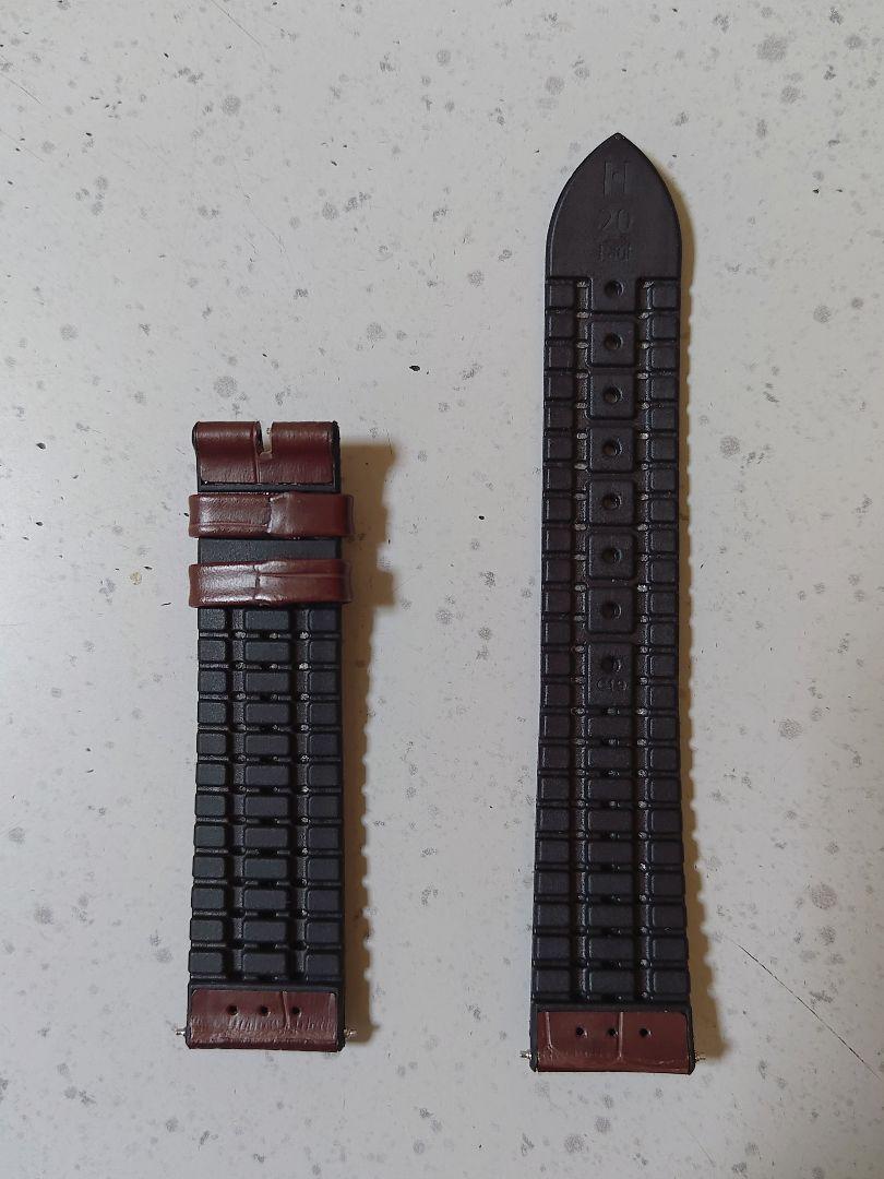 HIRSCH革ベルト Paul 20mm ブラウン