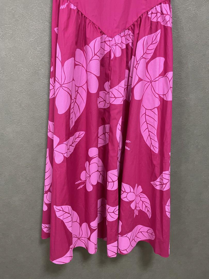 新品】T&L MUUMUU FACTORY フラダンスドレス マゼンタピンク