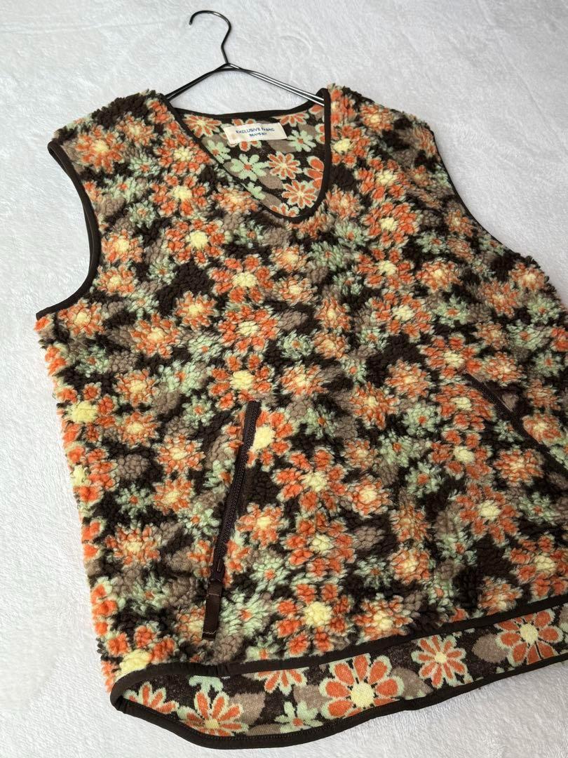 BEAMS BOY - 美品 BEAMS BOY ジャガード ボアベスト 花柄 フラワー レトロの通販 by mrn 's shop｜ビームスボーイ ならラクマ