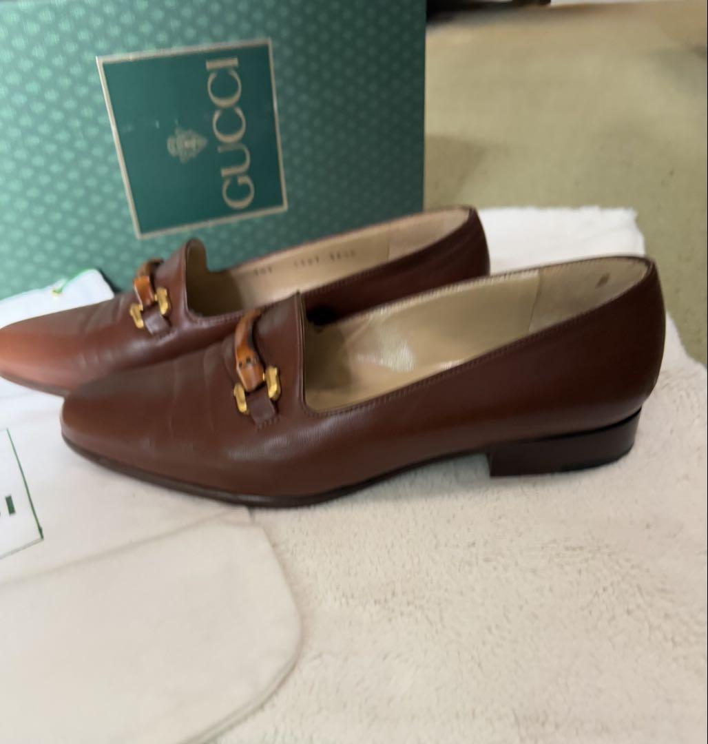 GUCCI グッチ　サイズ23cm バンブーローファー 美品オールド