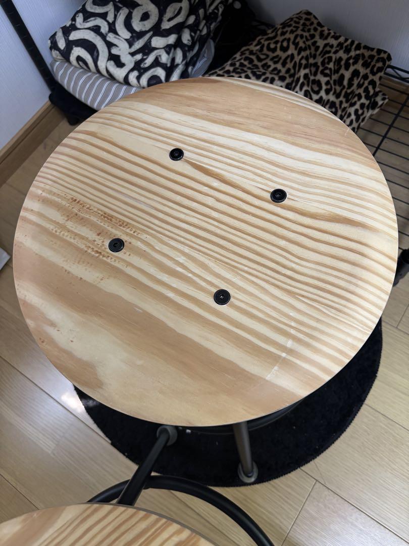 2脚セット」イケア IKEA KULLABERG 木製チェア スツール 廃番